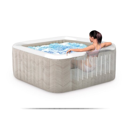 Intex PureSpa Chevron Deluxe Bubble Therapy + HWS + ZWS - 4 personen