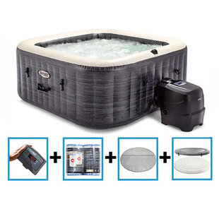 PureSpa Greystone Deluxe Bubble Therapy + HWS + ZWS - 4 personen
