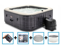 PureSpa Greystone Deluxe Bubble Therapy + HWS + ZWS - 6 personen