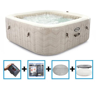 PureSpa Chevron Deluxe Bubble Therapy + HWS + ZWS - 6 personen