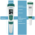 Schwimm® digitale tester oplaadbaar voor pH en zoutgehalte