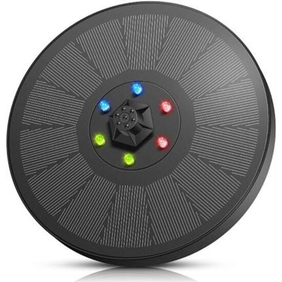 Heissner drijvend solar fontein RGB LED 150 ltr/u