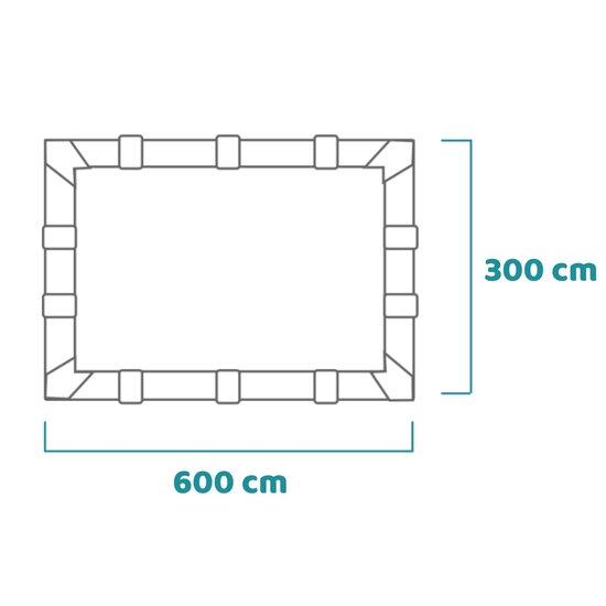 Intex Graphite Panel Pool 600x300x124 cm