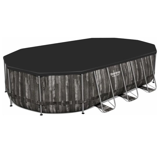 Bestway Afdekzeil ovaal voor Power Steel 610x366 cm