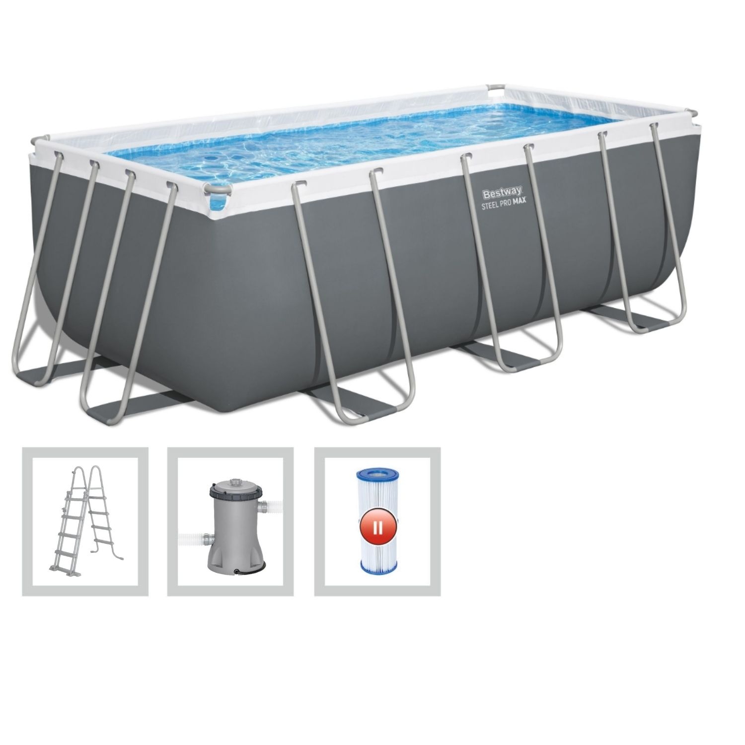 Vhbw 2x Filterpads Voor Meranus Power 4,1 – Wasbaar Fijnfilter Voor Zwembadzuigerrobot, Vangt Vuil En Blaadjes Tot 50 Micron, 25x16x4 Cm