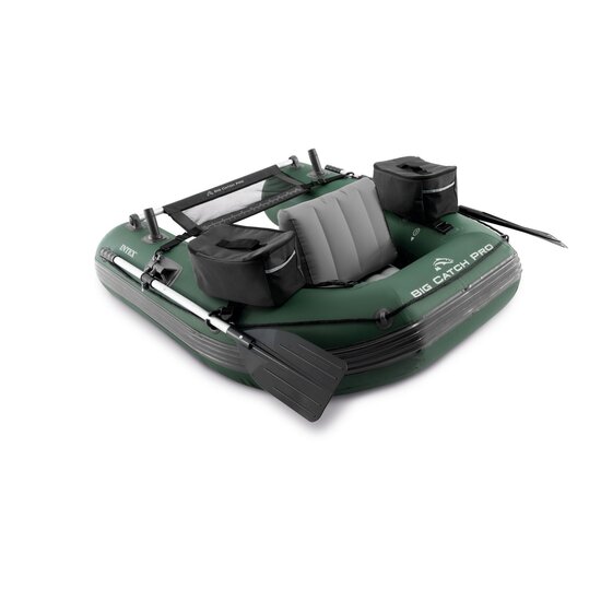Intex Big Catch Pro Bellyboot Groen - 1 persoons boot met peddels en pomp