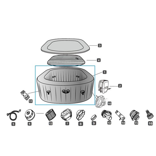 Bestway Lay-Z-Spa tub spa Mauritius