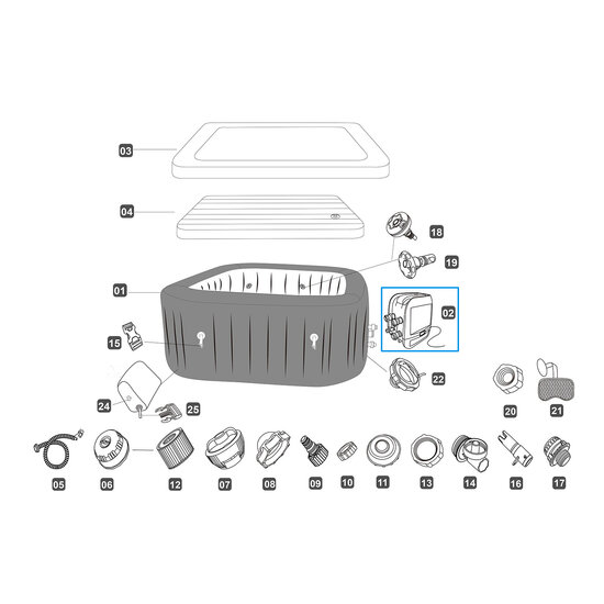 Lay-Z-Spa Hydrojet Pro Pomp/Heater + WiFi