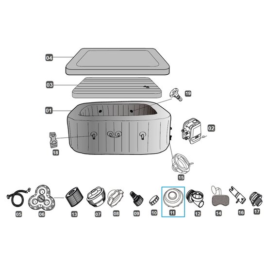 Lay-Z-Spa stop voor Dominica & Cabo Hydrojet