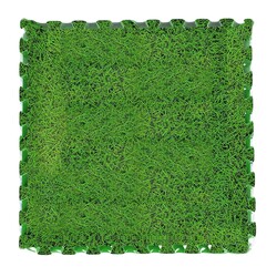 isolerende beschermingstegels met grasprint 60x60x1,4 cm (5 stuks)