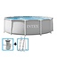 Intex Prism Frame Pool 366x99 cm + filterpomp en ladder