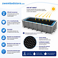 Comfortpool Solar bubblecover Pro 975x488 cm (zeilmaat 955x468 cm)