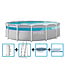 Intex Prism Frame Clearview Pool 427x107 cm + filterpomp en acc.