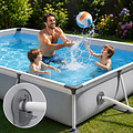 Schwimm® Universele zwembadslanghouder met knikbescherming - Voor 32 & 38 mm zwembadslangen (2 stuks)