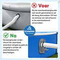 Schwimm® Universele zwembadslanghouder met knikbescherming - Voor 32 & 38 mm zwembadslangen (2 stuks)
