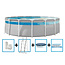 Intex Prism Frame Clearview Pool 488x122 cm + filterpomp en acc.