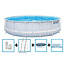 Intex Chevron Prism Frame Pool 488x122 cm + filterpomp en acc