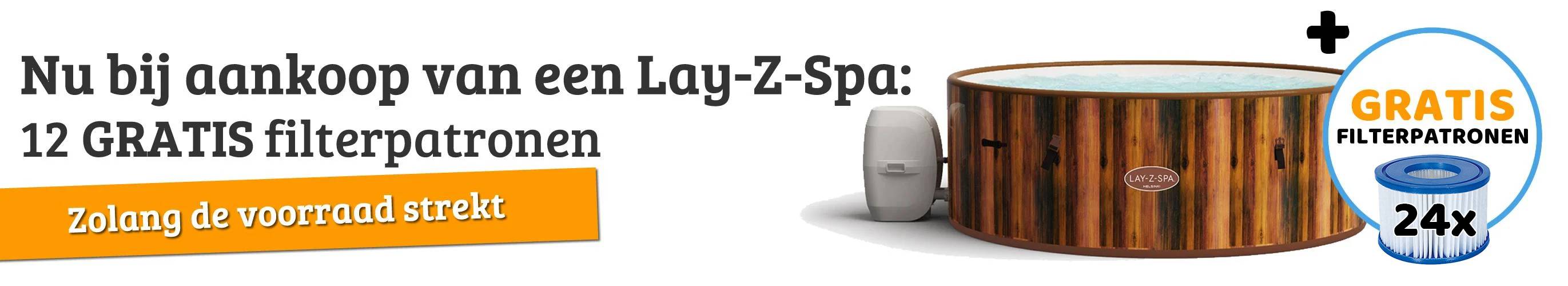 Bij aankoop van een Lay-Z-Spa: 12 GRATIS filterpatronen
