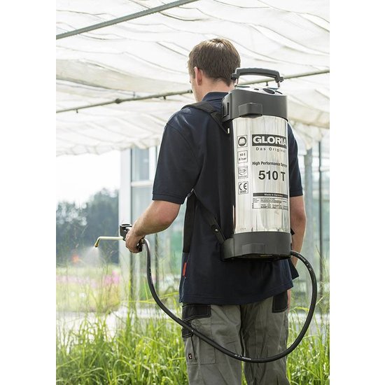 Gloria hogedrukspuit RVS 6 bar 510T (10 liter)