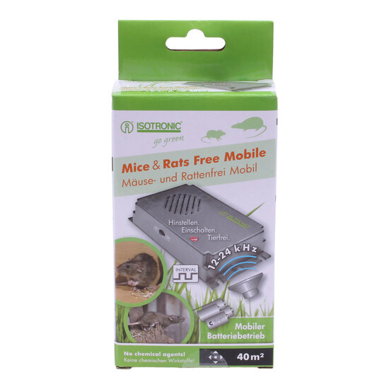 Isotronic Muizen -en rattenverjager op batterijen