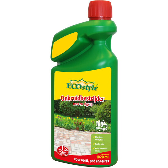 ECOstyle Onkruidbestrijder Mos en Alg Vrij 1020 ml concentraat