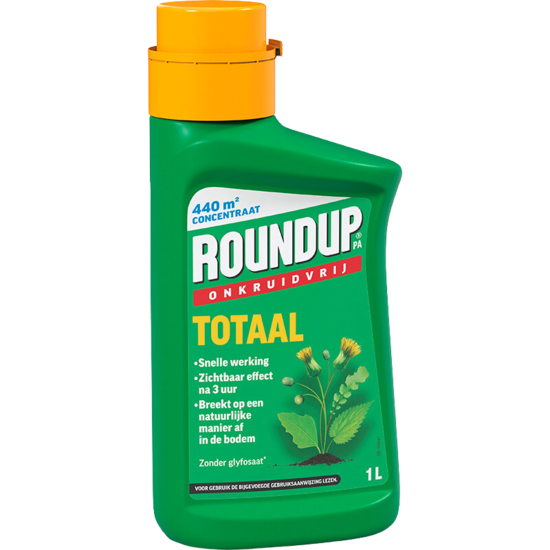 Roundup Totaal Onkruidvrij Concentraat 1L  (440 m2)