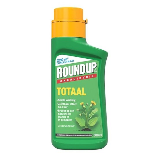 Roundup Totaal Onkruidvrij Concentraat 500 ml (220 m2)