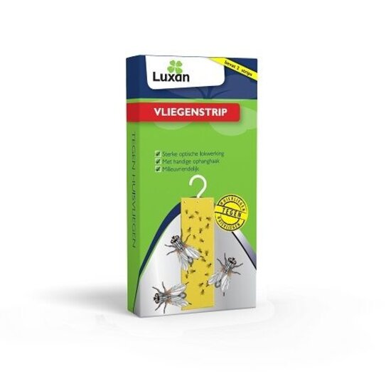 Luxan Vliegenstrip 2 stuks (Lijm op natuurlijk basis)