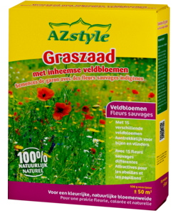 Graszaad met Inheemse veldbloemen 500 gram (ca. 50 m²)