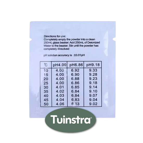 Tuinstra® pH-kalibratiepoederset voor digitale pH-meter (2 sets)