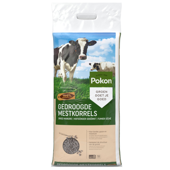 Pokon gedroogde mestkorrels 10kg