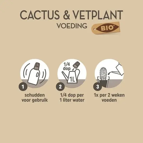 Pokon bio cactus & vetplantvoeding 250ml