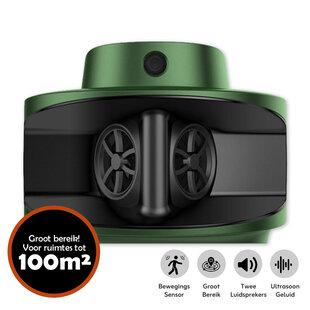 muizenverjager - rattenverjager + sensor ultrasoon (tot 100m²)