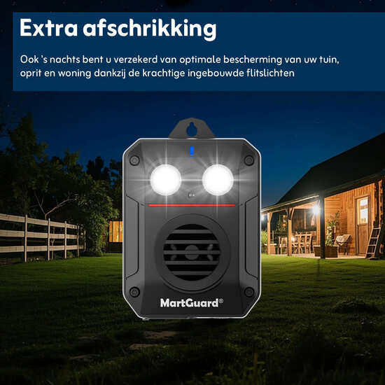MartGuard® Garden & Home Secure Pro Battery marterverjager voor binnen en buiten