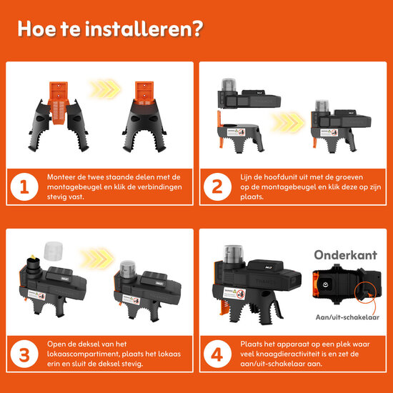 MouzzGuard® Thanos - Automatische Ratten- & Muizenval MK47