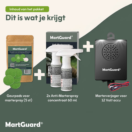 MartGuard® martervrij 3-stappenplan voor auto's (complete set)