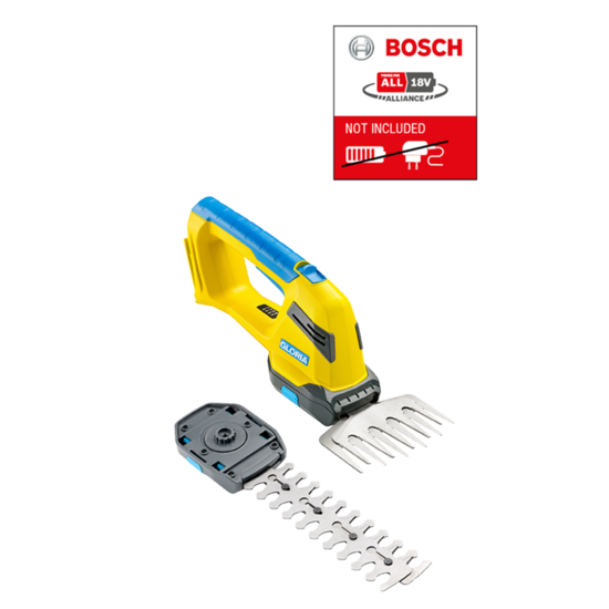 Gloria FineCut 18V compact gras- en struikenschaar (exclusief accu en lader)