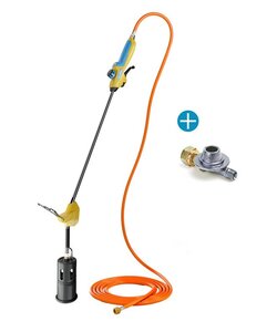 Onkruidbrander Bio Professional E+ Turbo Set met ontsteking en  drukregelaar