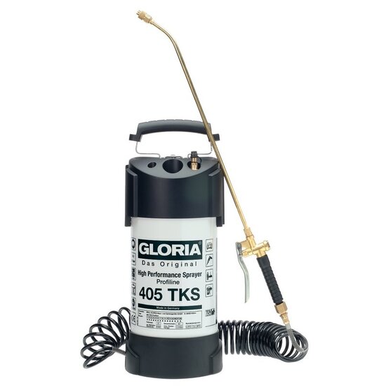 Gloria Hogedrukspuit Staal 405TKS Profiline (5 liter) met Compressoraansluiting