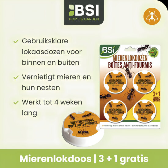 BSI Mierenlokdoos 3 + 1 Gratis
