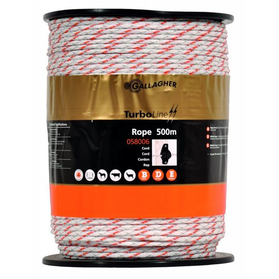 Gallagher TurboLine cord wit 500 m