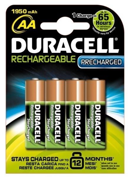 Interpreteren Delegatie Assortiment Duracell Batterijen oplaadbaar type AA (4 stuks) | Schrikdraad.com