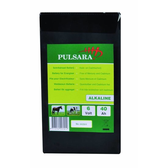 Pulsara Alkaline batterij 6V/40Ah