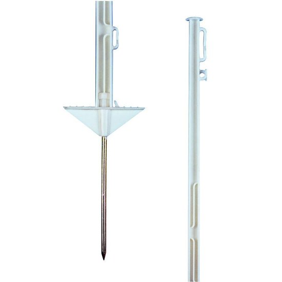 Pulsara Kunststofpaal wit 1.55 m 10 st