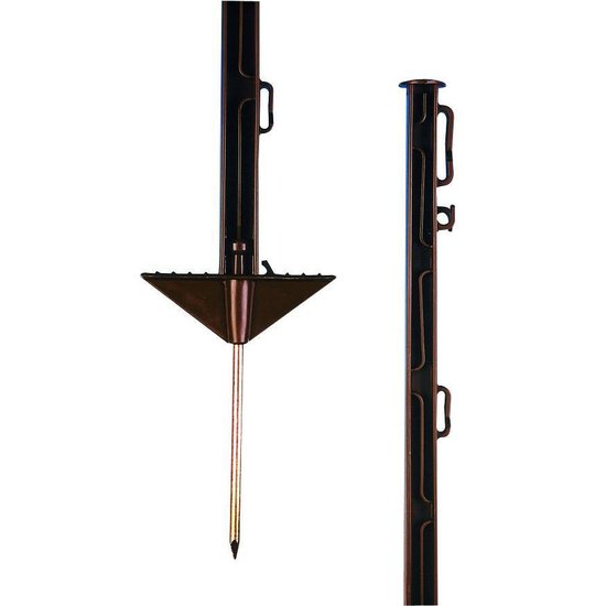 Pulsara Kunststofpaal groen 1.55 m 10 st