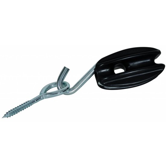Pulsara S-isolator met haak en oogbout Zwart (30)