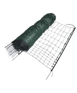 Kippennet Groen, enkele pen 112 cm