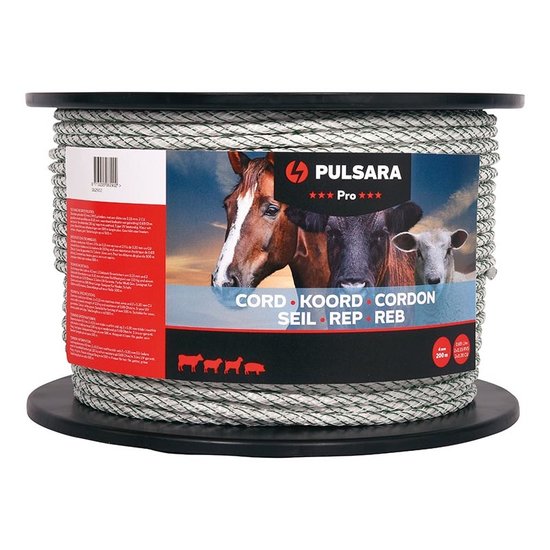 Pulsara Schrikkoord Pro 4 mm 500 m wit
