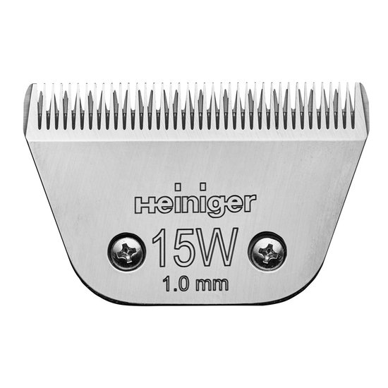 Heiniger Messenset #15WF 1,0 mm voor kat, hond, koe en paard