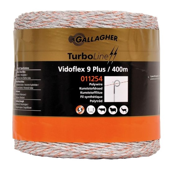 Gallagher Vidoflex 9 Turboline Plus wit 400 m